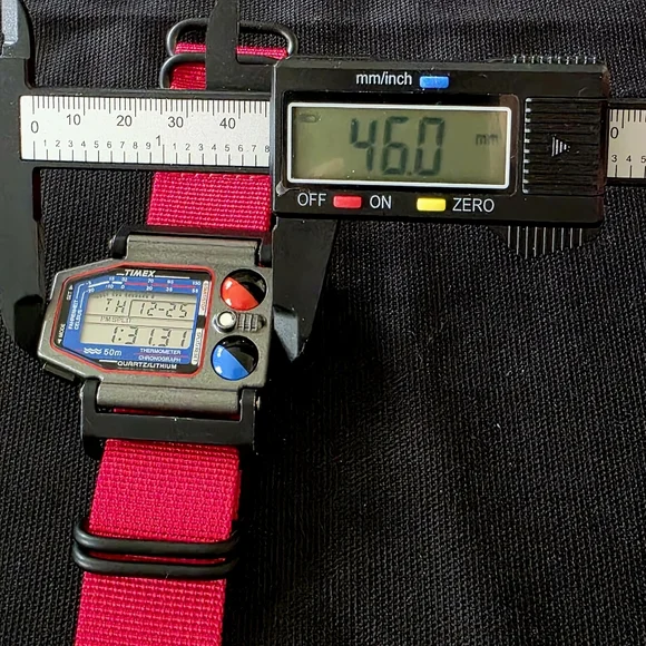 VTG Timex Skiathlom Digital Thermometer Chronograph Watch Retro Ski Collectible